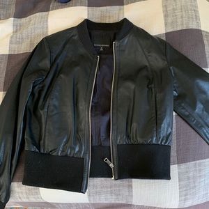 M Banana Republic Faux Leather Bomber